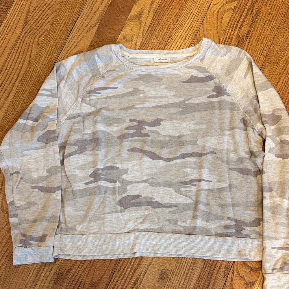 Thread & Supply medium tan camouflage Sweatshirt